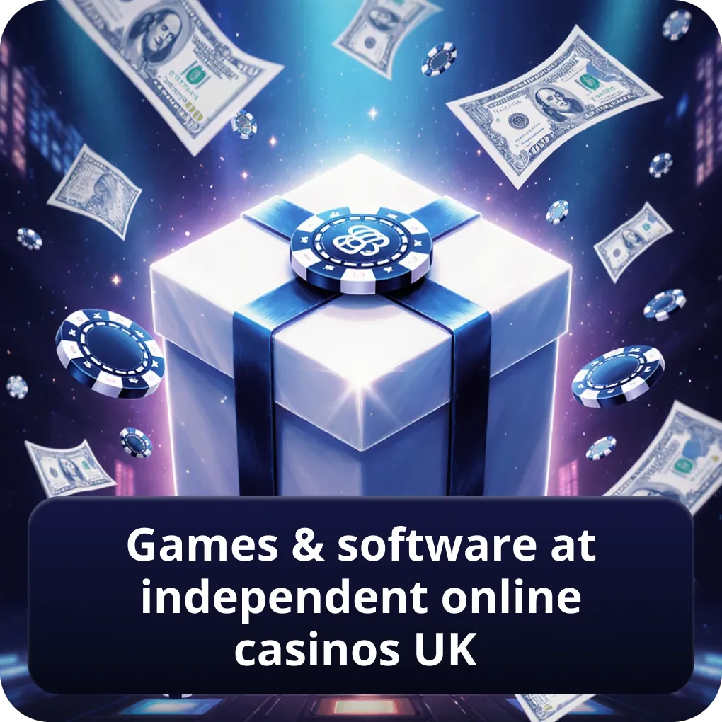 Games & software at independent online casinos UK