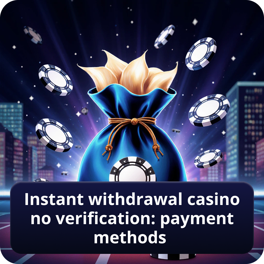 Instant Withdrawal Casino No Verification: Payment Methods